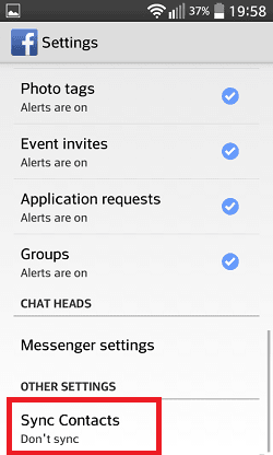 Dezactivarea contactelor din aplicatia facebook cu agenda telefonului pe android windows phone si ios (2)