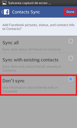 Dezactivarea contactelor din aplicatia facebook cu agenda telefonului pe android windows phone si ios (3)