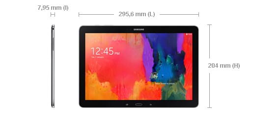 dimensiuni Samsung Galaxy Tab Pro T900
