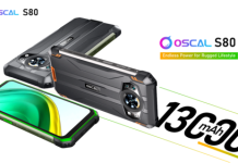 Oscal S80 se va lansa cu baterie 13000mAh, camera Arcsoft, Mediatek Helio G85 si Doke OS 3.0